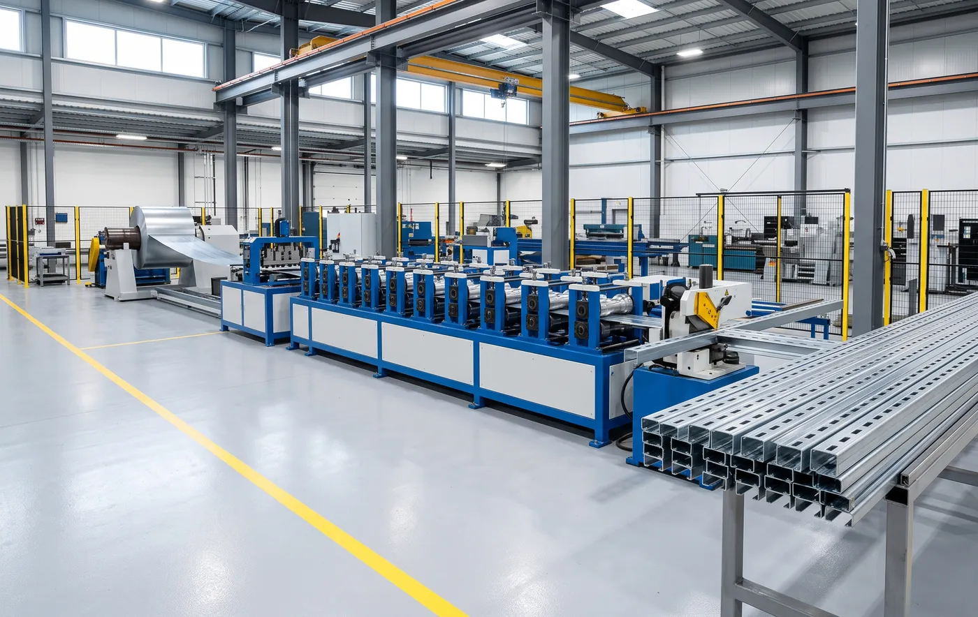 Roll forming in a fabrication shop